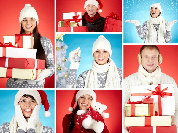 Collection of Christmas images — Stock Photo, Image