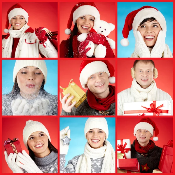 Sammlung von Weihnachtsbildern — Stockfoto