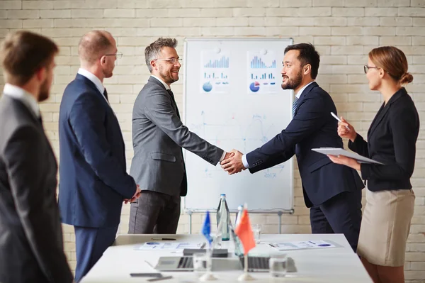 Utländska affärspartners — Stockfoto