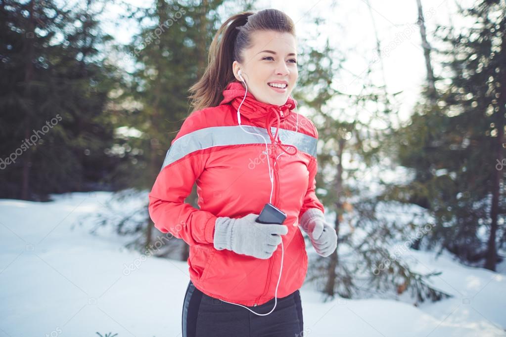 Female runner jogging