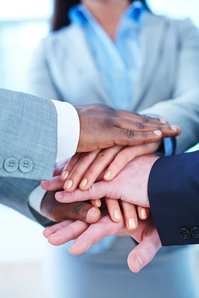 Hands of business partners — Stock Photo, Image