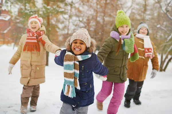 Joyful children in park — Stock Photo, Image