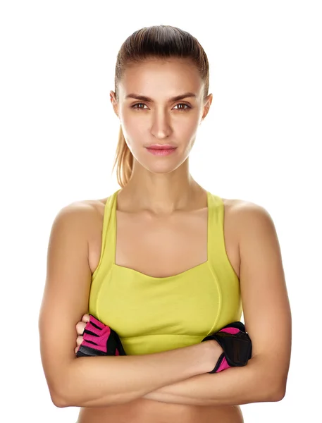 Fit Mädchen in Sportbekleidung — Stockfoto