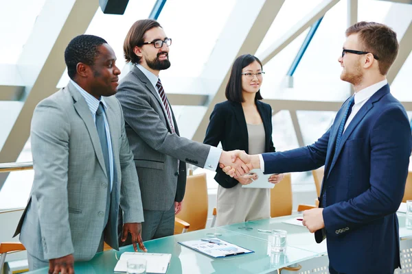 Happy business partners — Stock Photo, Image