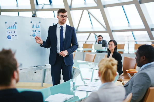 Verksamhet team på seminarium — Stockfoto