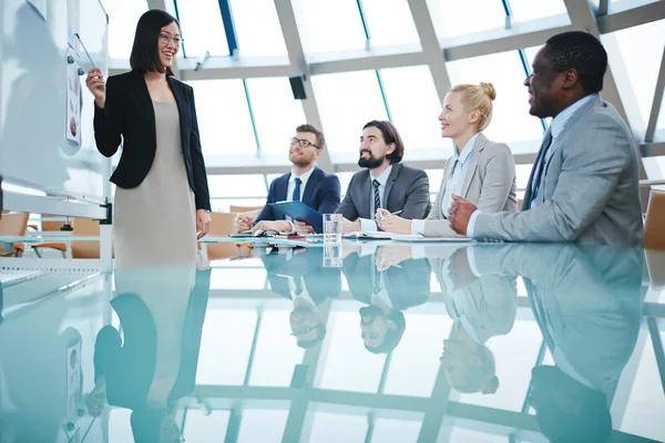 Verksamhet team på seminarium — Stockfoto