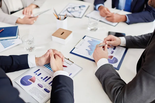 Business people team having meeting — Stock Photo, Image