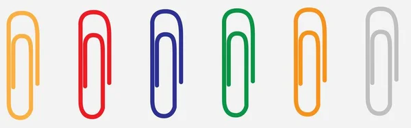 Paperclip Εικονογράφηση Που Απομονώνονται Λευκό Φόντο Γραμμή Στυλ Τέχνης Διάνυσμα — Διανυσματικό Αρχείο