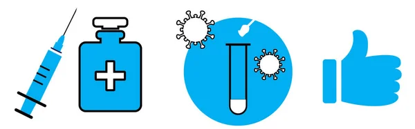 Regel Geimpft Getestet Genesen Vektor Illustration — Stock vektor