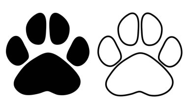 Çizgi simgeleri kümesi, düz vektör çizimi.