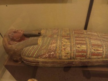 Müzedeki Mısır lahiti.