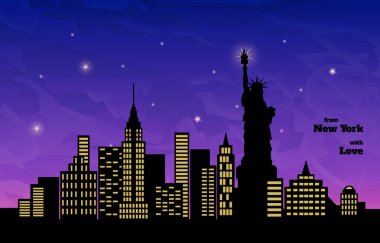 New York, gece