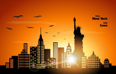 Newyork gün batımı