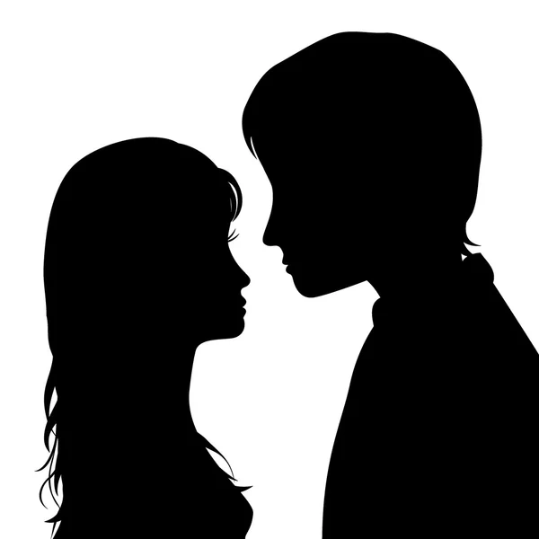 Pareja joven — Vector de stock