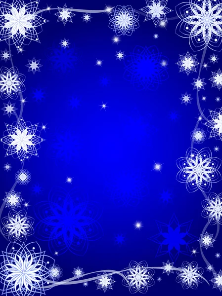 Carte bleue de Noël — Image vectorielle