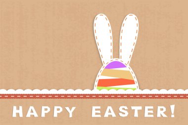 çocukça Paskalya kartı