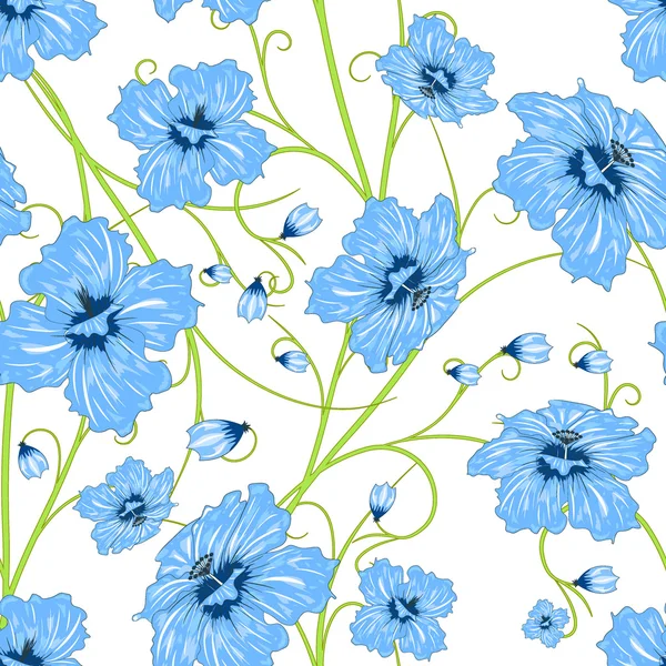 Flor sin costura — Vector de stock