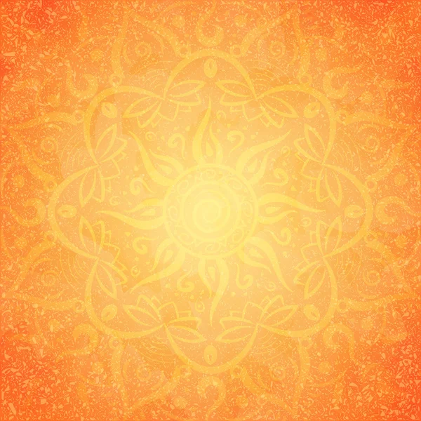 Mandala naranja — Archivo Imágenes Vectoriales