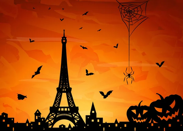 Paris, Halloween — Image vectorielle