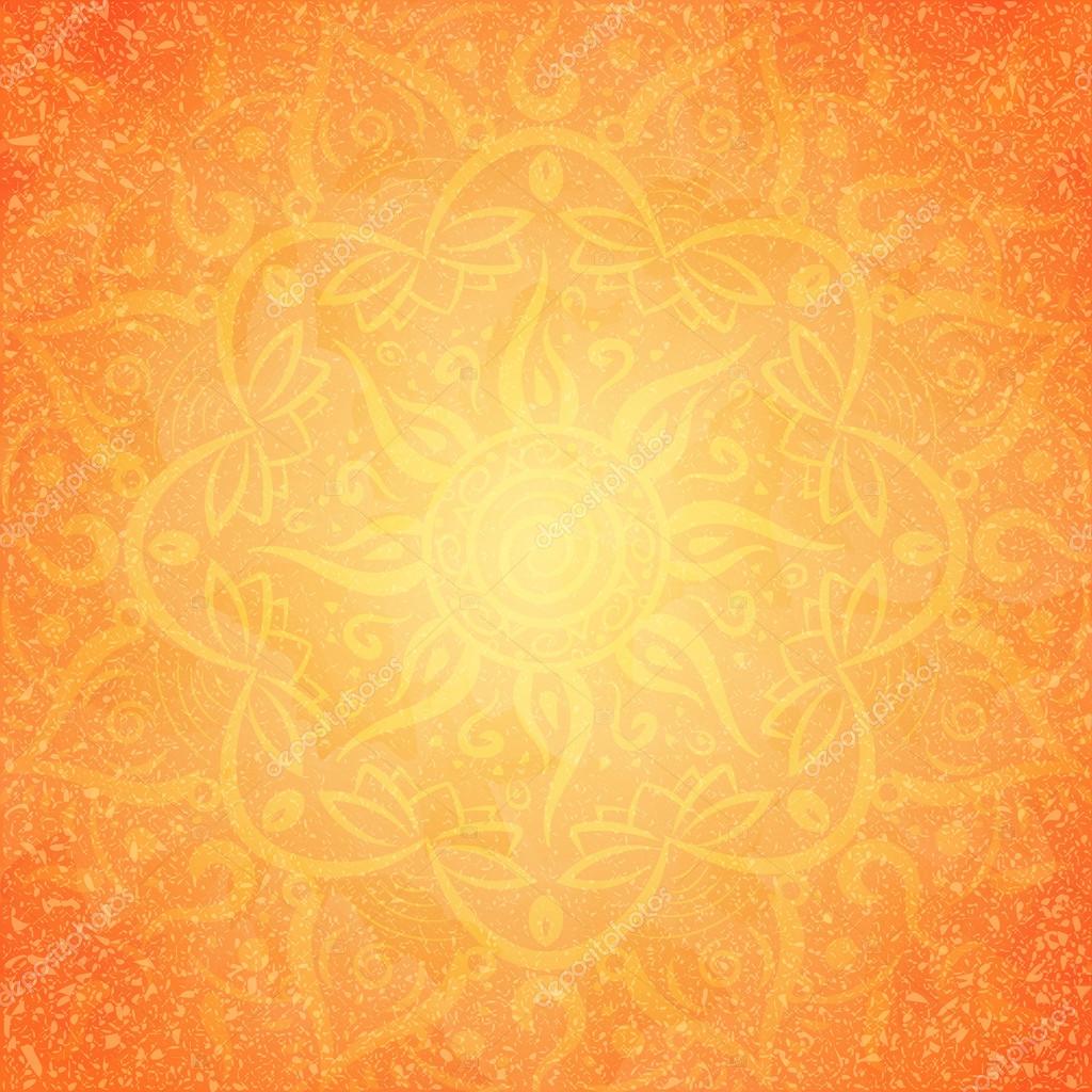 Mandala naranja Imagen Vectorial de © zaretskaya 82588592 Depositphotos