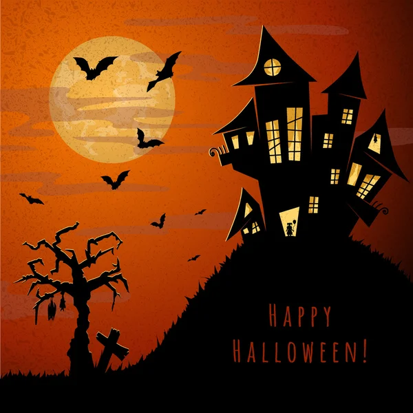 Nuit d'Halloween — Image vectorielle