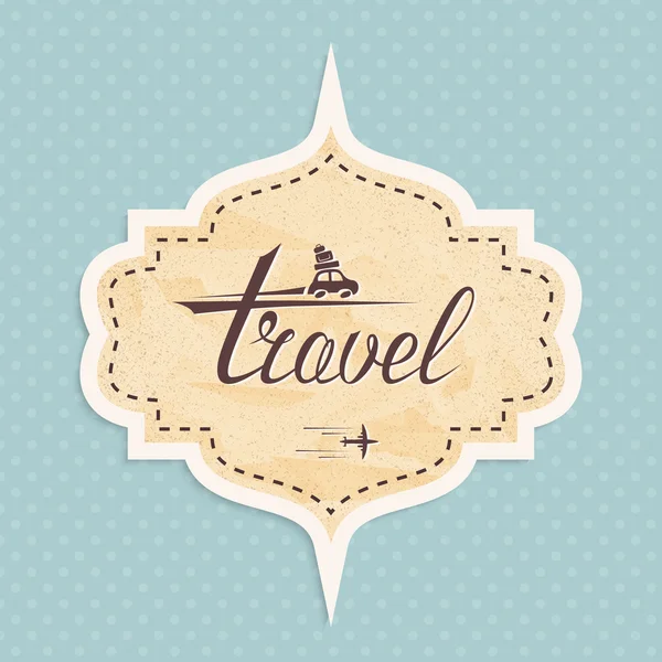 Sticker travel — Stock Vector