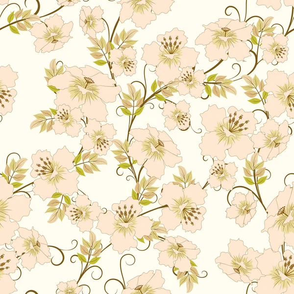 Floral seamles pattern — Stock Vector
