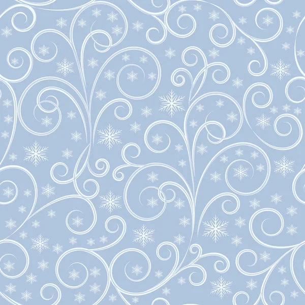 Winter blauw patroon — Stockvector