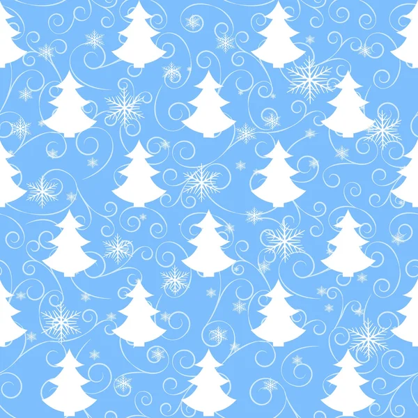 Winter blue pattern — Stock Vector