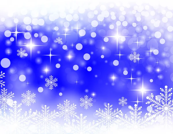 Christmassy Abstract Helder Blauwe Achtergrond Vectorillustratie — Stockvector