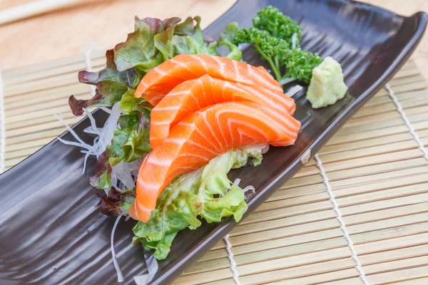 Comida japonesa Sashimi salmão — Fotografia de Stock