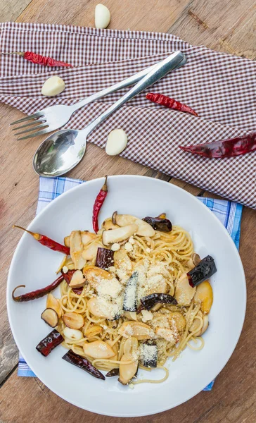 Spaghetti dried chili — Stock Photo, Image