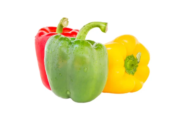 Bell pepper three colors — Stock Photo, Image