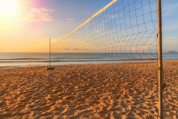 Volleybal net op het strand — Stockfoto