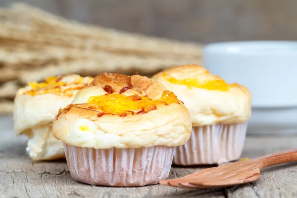 Filati dorati di muffin — Foto Stock