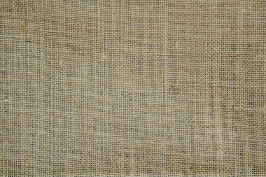 Kopya alanı ile kahverengi çuval dokusu arkaplanı.