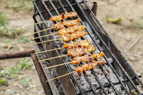 Gegrilde varkensvlees — Stockfoto