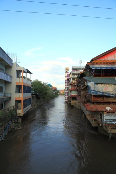 River in Tachileik City — Stock Photo, Image
