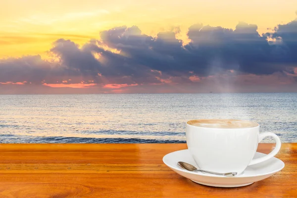 Coffee and Sunset — Stock Photo, Image