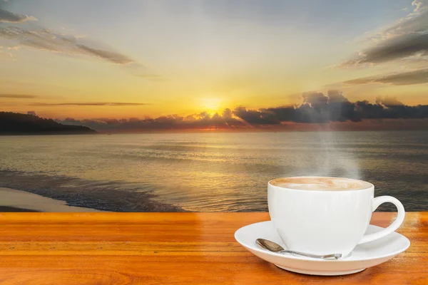 Coffee and Sunset — Stock Photo, Image