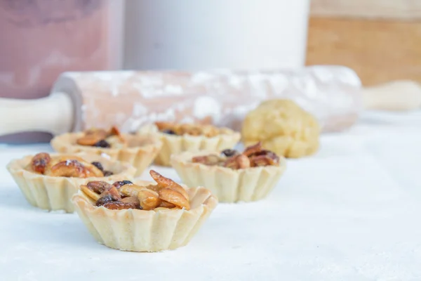 Crostata anacardi e uva passa — Foto Stock