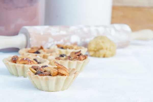 Crostata anacardi e uva passa — Foto Stock