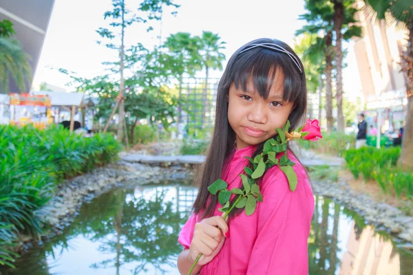 Ragazza a San Valentino — Foto Stock