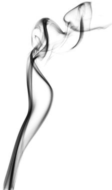 Siyah ve beyaz duman soyut