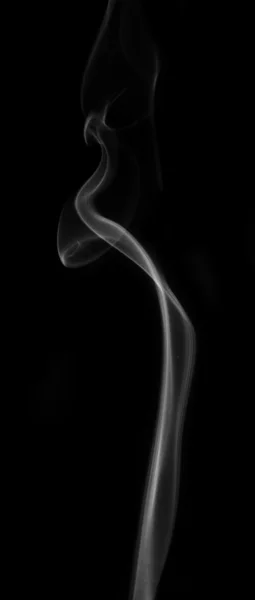 黑色和白色烟雾摘要 — 图库照片
