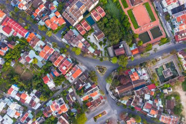 Vietnam 'daki Hoi An, Antik Şehir' in havadan görünüşü