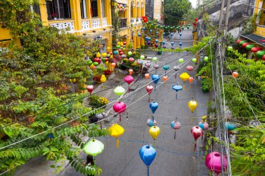 Vietnam 'daki Hoi An, Antik Şehir' in havadan görünüşü