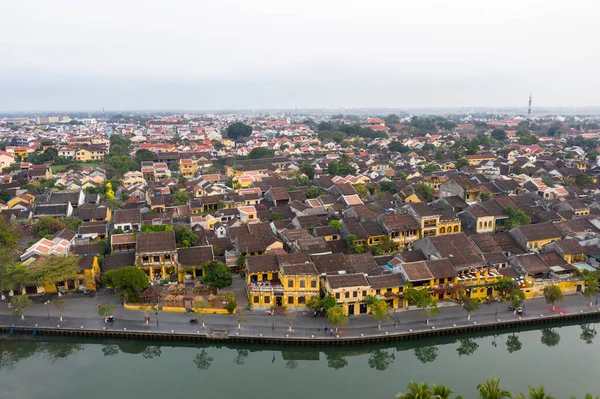 Vista Aérea Hoi Cidade Antiga Vietnam — Fotografia de Stock