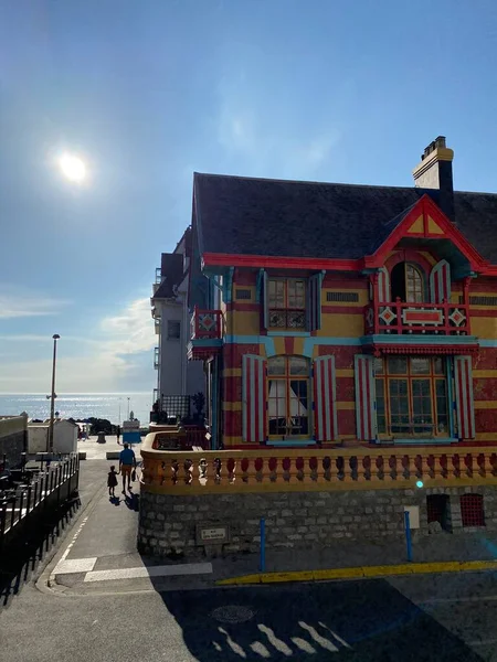 Wimereux Fance August 2020 Traditional Colorful House Cote Opale Pas — Stock Photo, Image