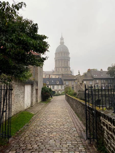 Basilique Notre Dame Immaculée Conception Cité Fortifiée Boulogne Sur Mer Images De Stock Libres De Droits